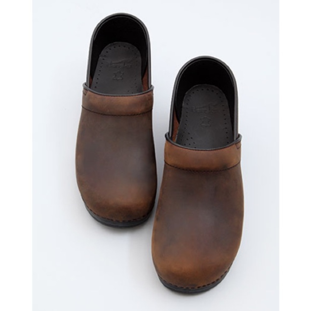 New Dansko Professional Clogs in Antique Brown